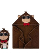 MONKEY HOODED TOWEL