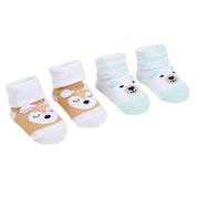 PACK OF 2 SNOWBEAR/DEER SOCK SET