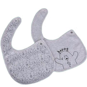 PACK OF 2 BIBS SET - HAPPY BEAR