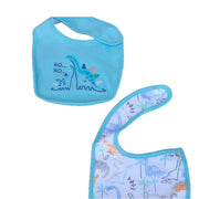 SET OF 2 DINO BIBS