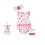 3 PIECE GIRL ROMPER SET - PINK