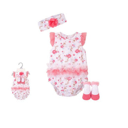 3 PIECE GIRL ROMPER SET - PINK
