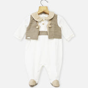 WHITE PETER PAN COLLAR FULL SLEEVES FOOTSIE