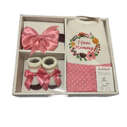 4 PC LAYETTE MAMA'S GIRL GIFT SET