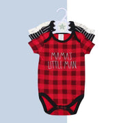 3MAMA'S LITTLE MAN 3 PACK ONESIE