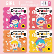 4 PACK CONTROL PEN DRAWING BOOK- 8 P