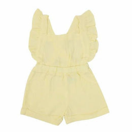 DUNGAREE FROCK - VIBRANT YELLOW
