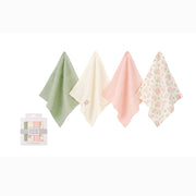 WASHCLOTH TERRY SET OF 4 -FLORAL