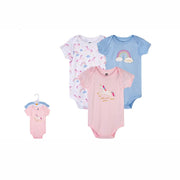 RAINBOW UNICORN 3 PACK ONESIE SET