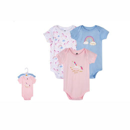 RAINBOW UNICORN 3 PACK ONESIE SET