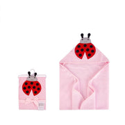 LADYBUG CHARACTER HOODED BATH TOWEL