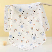 SNAIL PRINTED COTTON HOODED WRAP