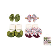 4 PC FALL BOTANICAL HEADBAND AND SOCK SET
