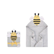 HONEYBEE CHARACTER HOODED BATH TOWEL