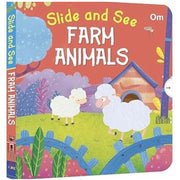 SLIDE AND SEE FARM ANIMALS BOOK