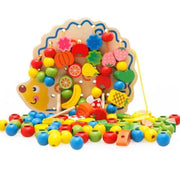 HEADGEHOG FRUIT STRING OFWOODEN BEADS-82PCS