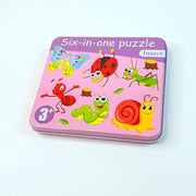 SIX-IN-ONE PUZZLE