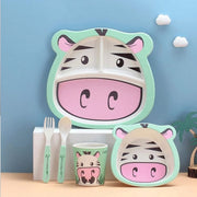 5 PC BAMBOO DINNER SET