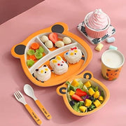 5 PC BAMBOO DINNER SET